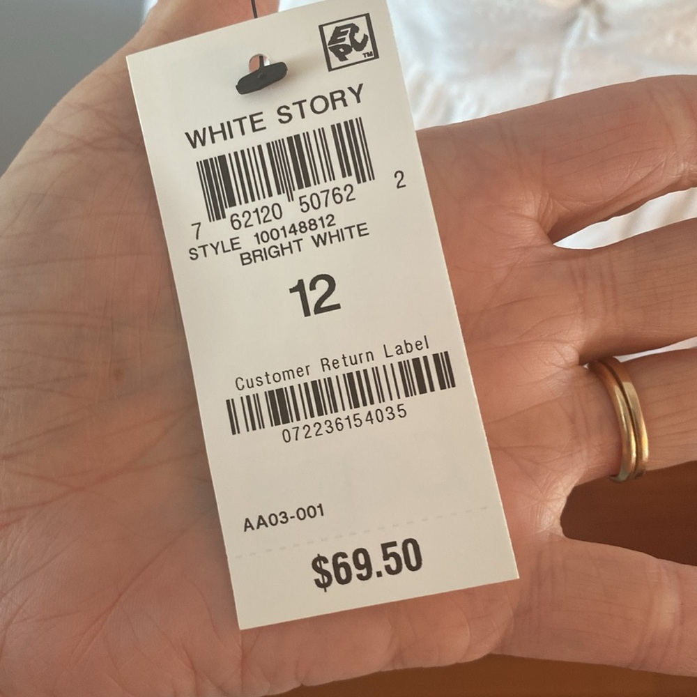 Barr lll NWT bright white eyelet dress - Picture 7 of 12
